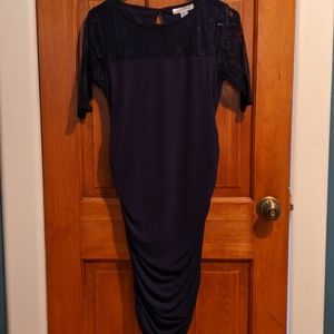 Jessica Simpson navy blue maternity dress